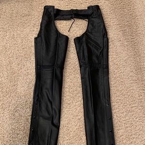**NWOT - Women’s Black Motorcycle Chaps